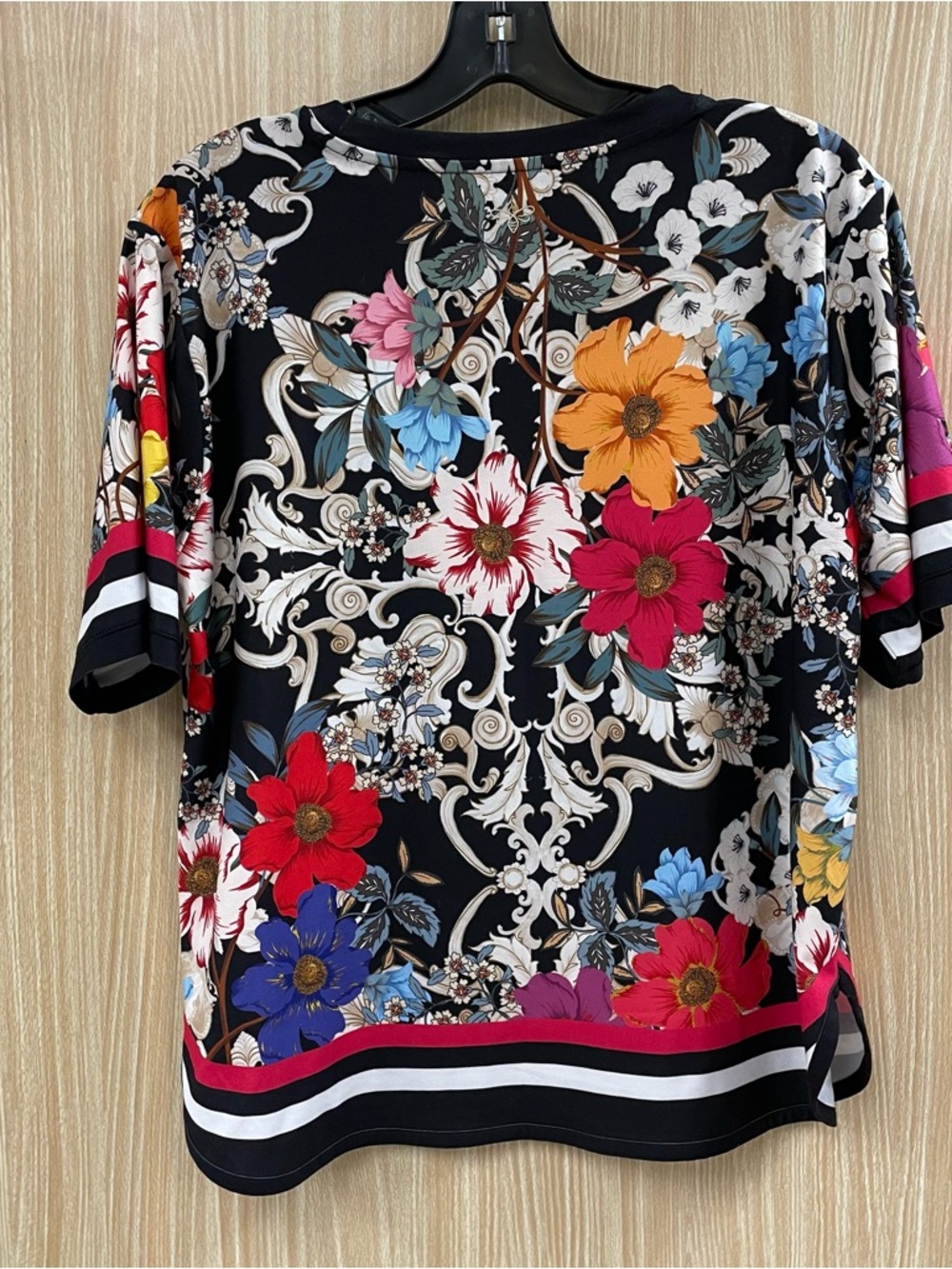 Johnny Was black floral top size small - Picture 3 of 5